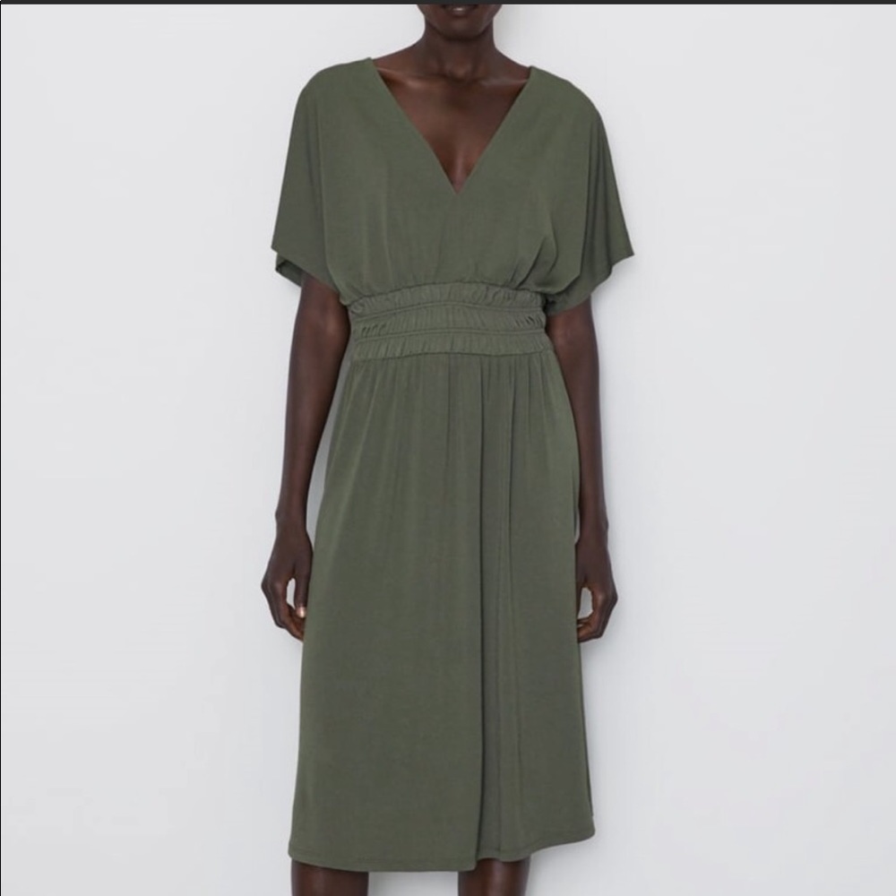 Zara green dress